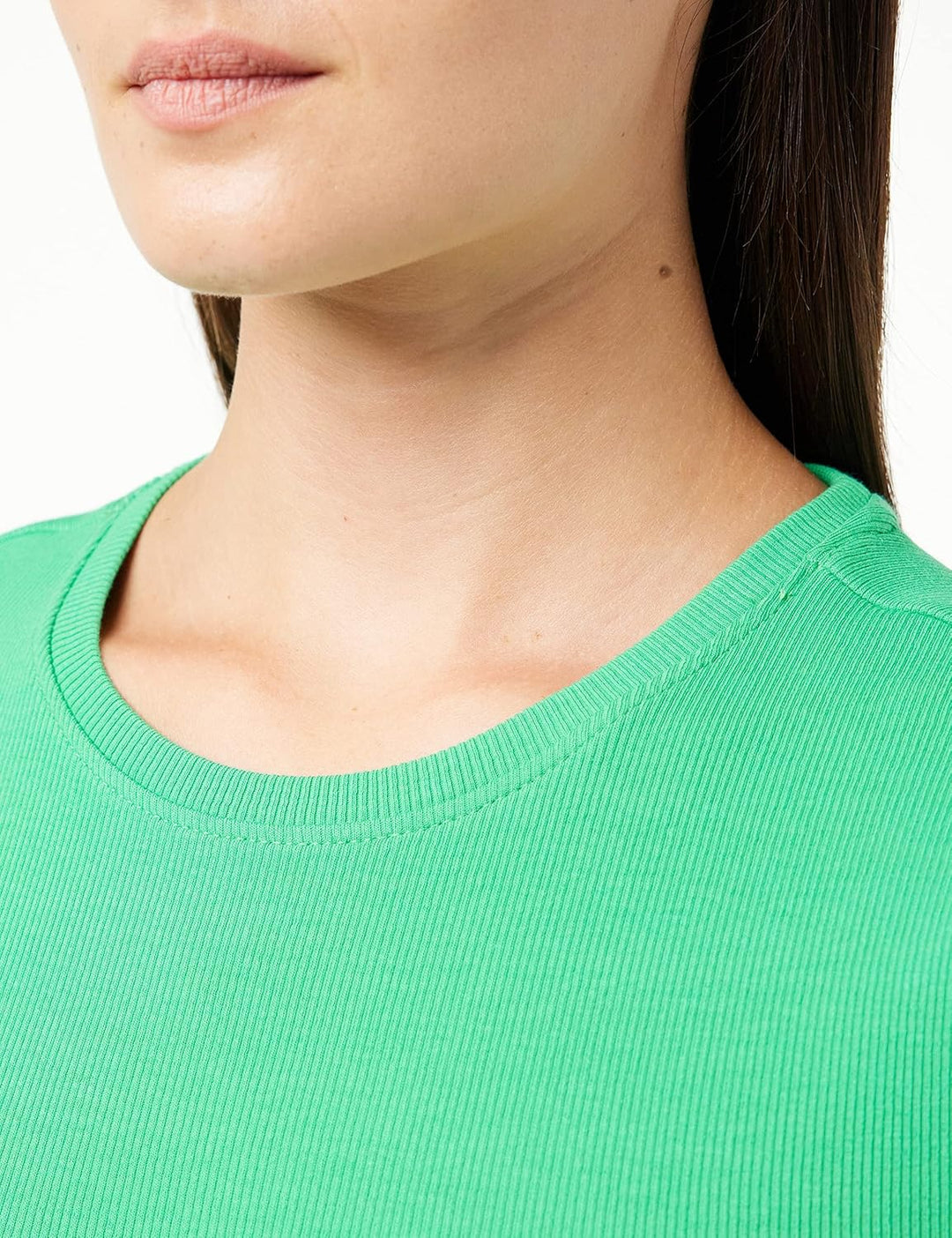 ONLY Damen T-Shirt M Chicory Coffee/Pack:simple Green, M Chicory Coffee/Pack:simple Green