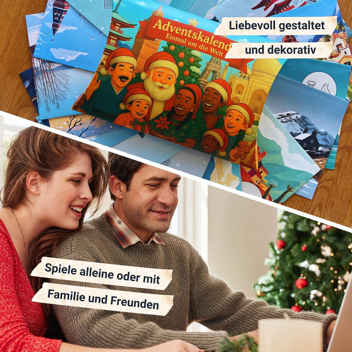 KrimiGames® Rätsel-Adventskalender – Einmal um die Welt