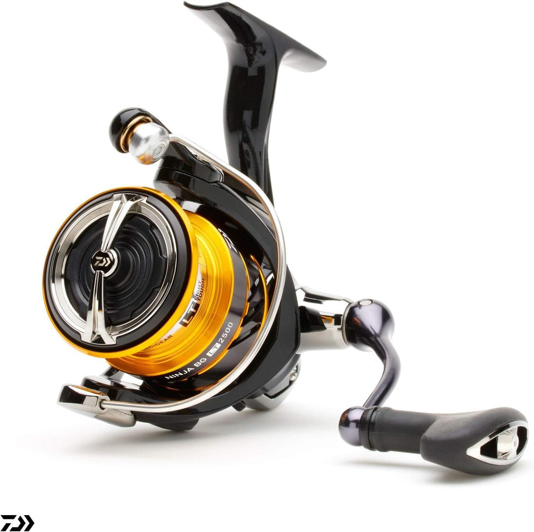 Daiwa 19 Ninja LT Schwarz/Gold Spinning Angelrolle - alle Modelle 2500