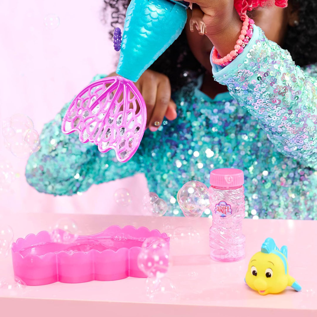 Just Play Disney Junior Arielle Meerjungfrau Spielfigur mit Seifenblaseneffekt und Soundfunktion, 8-
