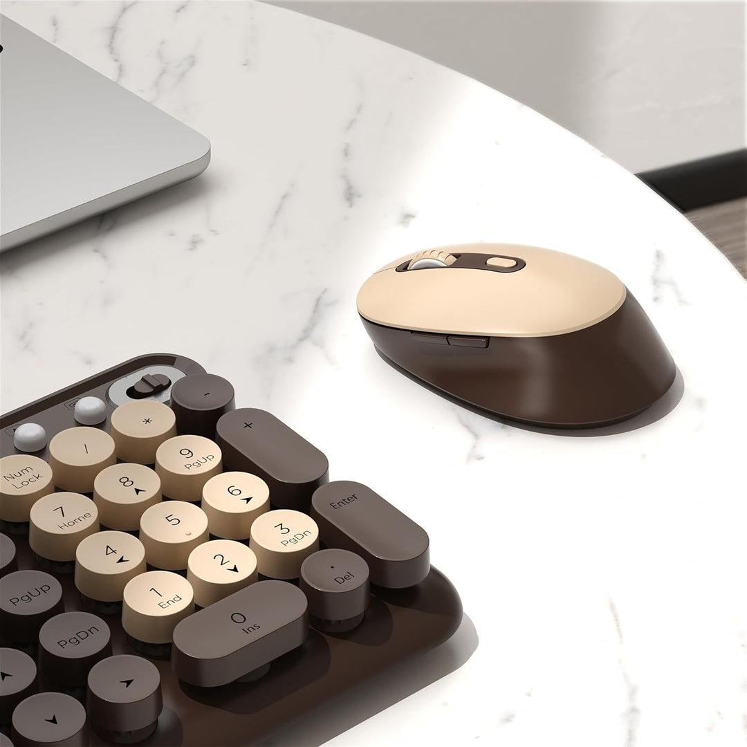 Kabellose Kombination aus Tastatur und Maus, 2,4 GHz kabellose Verbindung, kompatibel mit PC/Laptop/