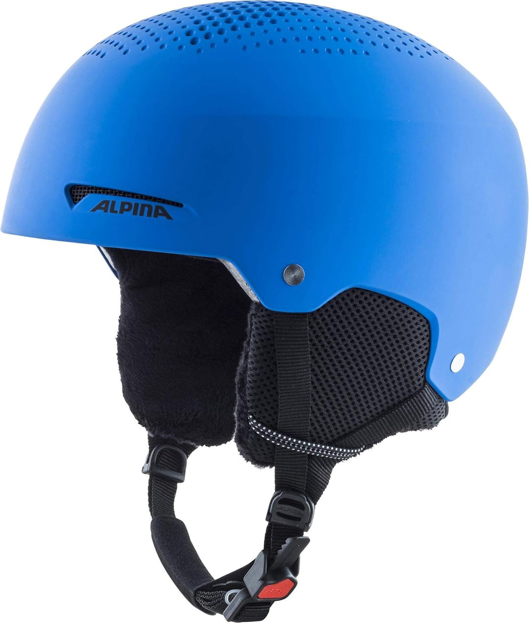 ALPINA ZUPO - Sicherer, Stossabsorbierender, Belüfteter & Schlagfester Skihelm Für Kinder blue matt