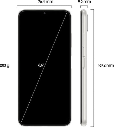 Samsung Galaxy A22 5G Smartphone 6.6 Zoll 128GB Android Handy Mobile White 128 GB A22 5G White, 128