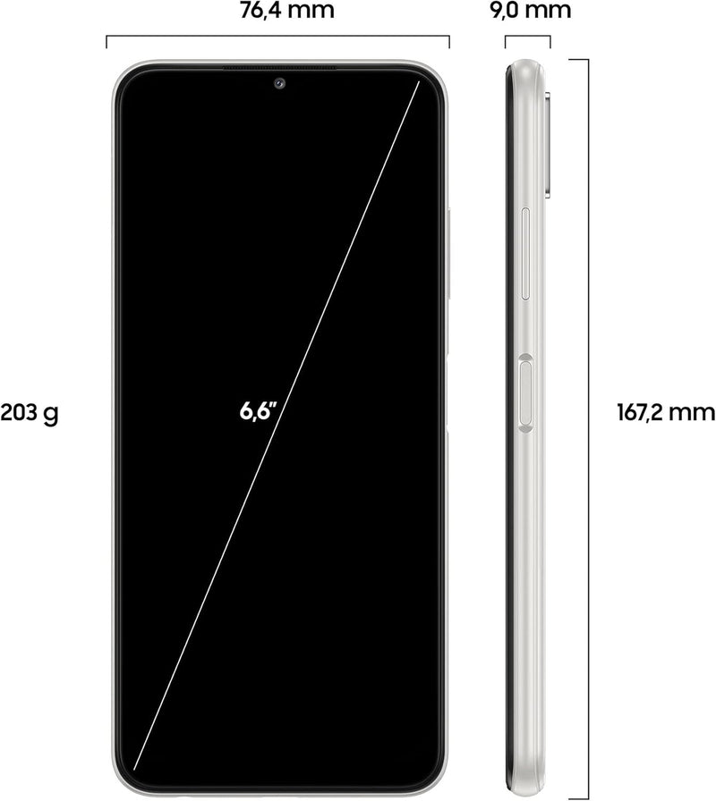 Samsung Galaxy A22 5G Smartphone 6.6 Zoll 128GB Android Handy Mobile White 128 GB A22 5G White, 128