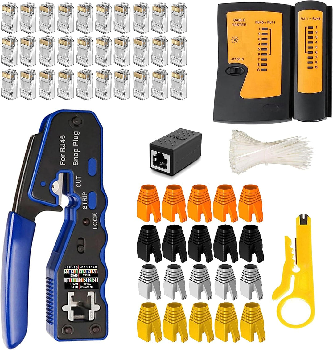MAYLINE RJ11 RJ45 Cat5 Cat6 Netzwerkkabelprüfgeräte Reparaturwerkzeuge Abisolierschneider, Crimpen d