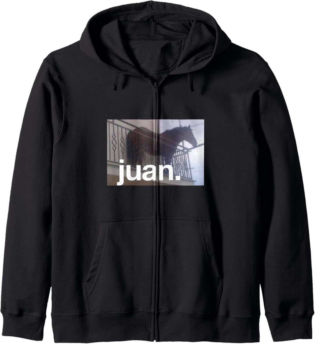 Juan Meme Horse On Balcony Meme Kapuzenjacke