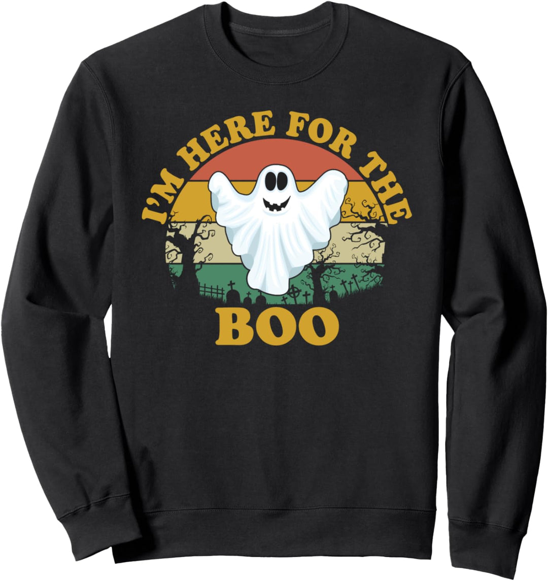 Im Just Here For The Boo- Awesome funny Halloween Tee Sweatshirt