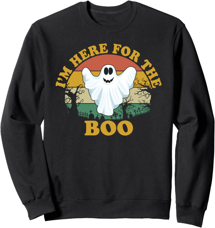 Im Just Here For The Boo- Awesome funny Halloween Tee Sweatshirt