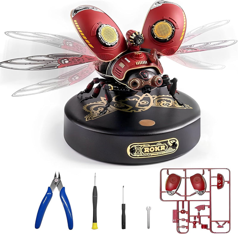 ROKR Käfer Storm Beetle 3D Metall Puzzle Modellbausatz Erwachsen-Steampunk Insekt Figur Sammelbares