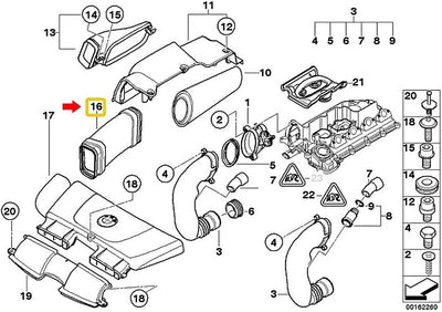 Motor Ansauganlage Schlauchleitung - Polypropylen Motor Ansauganlage Rohr Rohr Kompatibel mit 3er E9