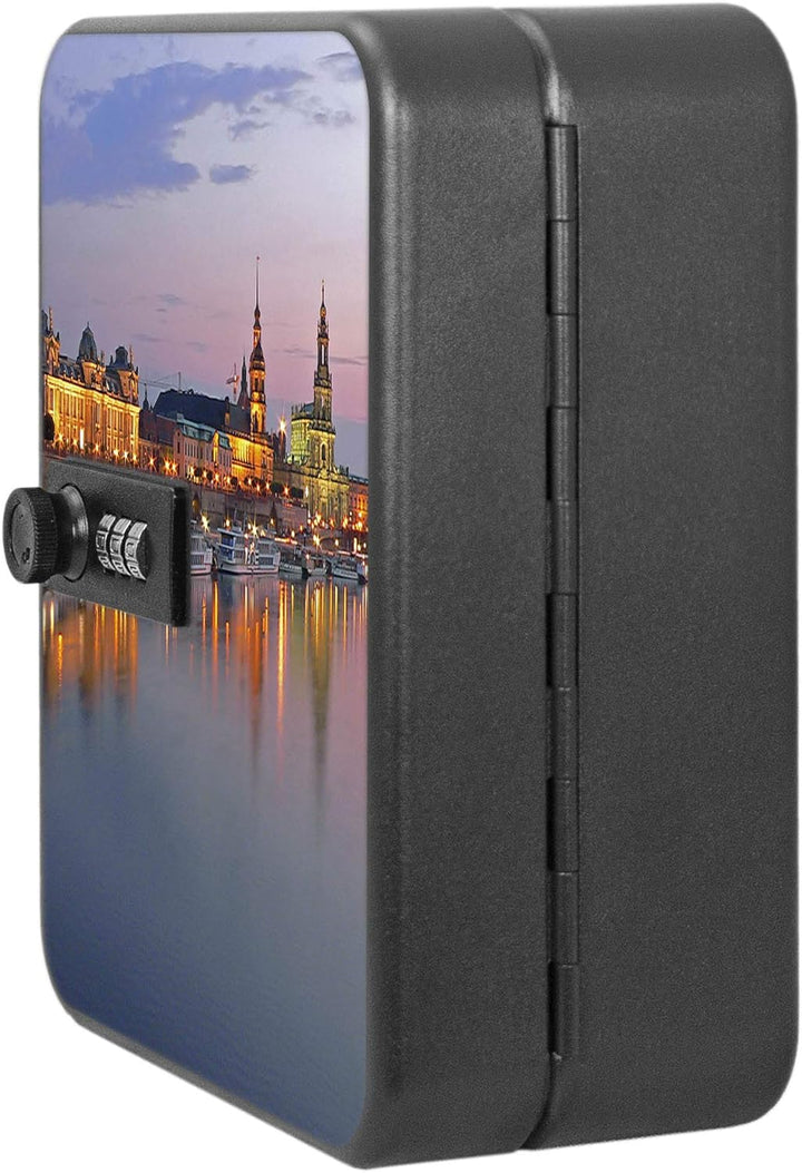 banjado® Burg-Wächter® abschliessbarer Schlüsselkasten mit Motiv Dresden für 20 Schlüssel - Schlüsse