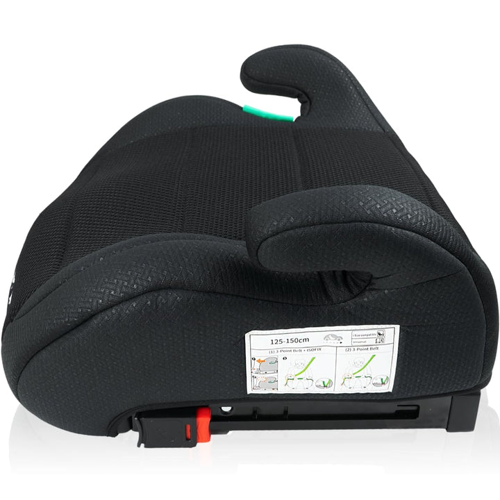 Sitzerhöhung mit ISOFIX Befestigungssystem i-Size Norm Kinder Auto Sitz 125 – 150 cm Körpergrösse EC