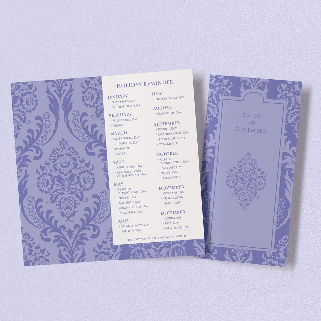 Designer greetings 711-00005-000 Grusskarten-Organizer-Box mit Trennwänden und Kalender, dekoratives