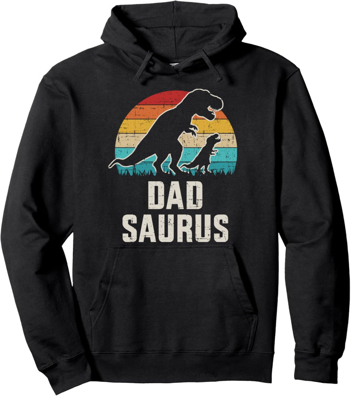 Dadsaurus Papa Dinosaurier Vintage zum Vatertag Pullover Hoodie