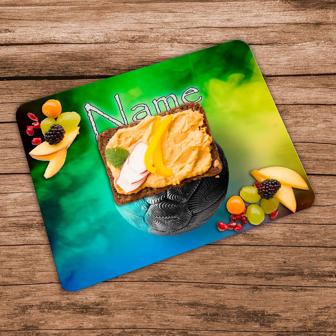 Vesperbrettchen mit Name/Frühstücksbrettchen Brotzeitbrettchen Schneidebrettchen mit Motiv und Perso