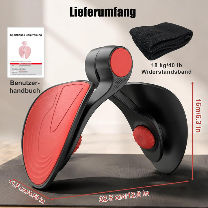 Oberschenkeltrainer 35lb Beckenboden Trainer Damen für Frau Beinpresse Po Trainer für Zuhause MäNner