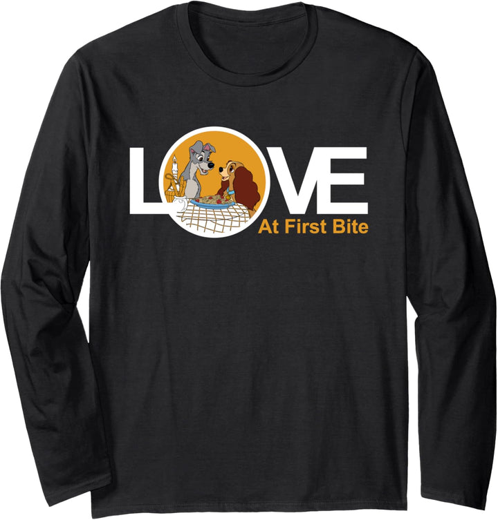 Disney Lady and The Tramp Love at First Bite Langarmshirt