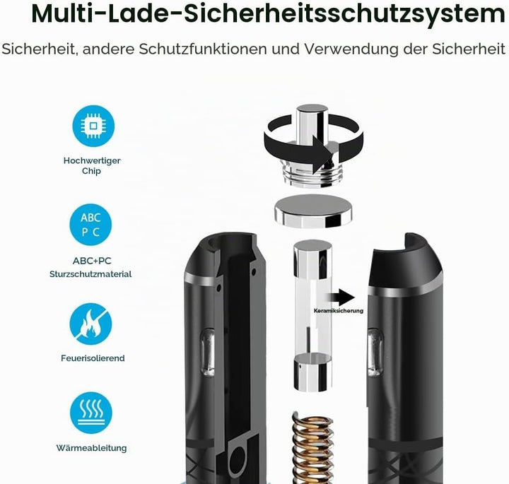 KFD 12V-24V Kfz Kühlbox Kabel, Auto Kühlschrank Kabel für Alpicool Mobicool Waeco CF-18 DOMETIC Alpi