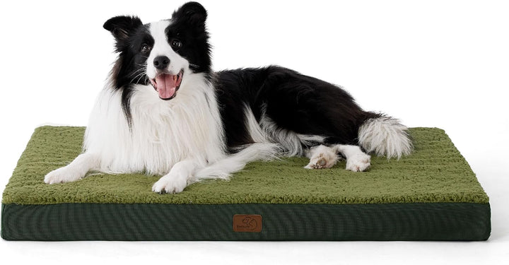 BEDSURE orthopädisches Hundebett mittelgrosse Hunde - 91x69x7.6cm Hundekissen flauschig Hundematte w
