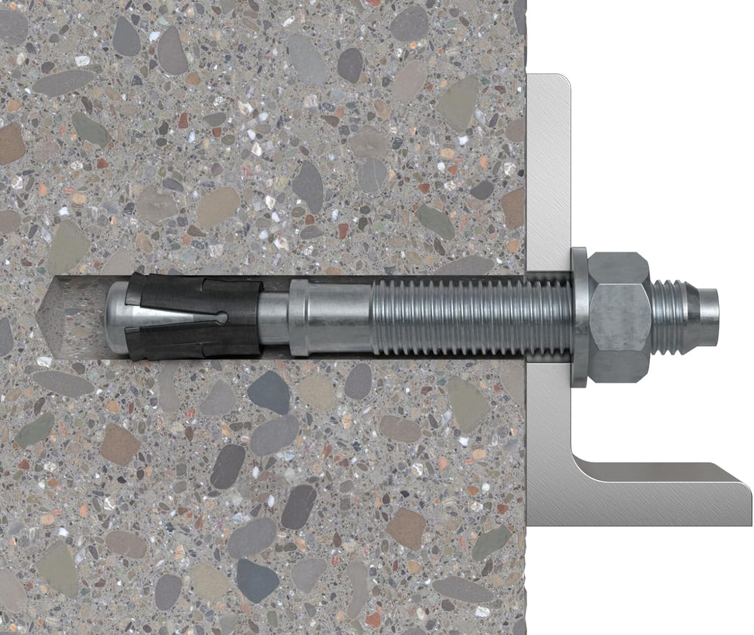 fischer Bolzenanker FAZ II Plus 8/5 Kurzversion gvz, Schwerlastanker mit hoher Tragfähigkeit, Ankerb