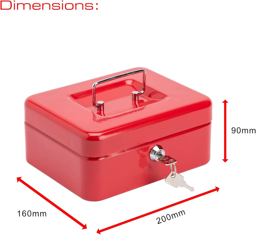 Burg-Wächter CB02R Money 5020 20,3 cm Geldkassette, rot, 20 cm, Rot