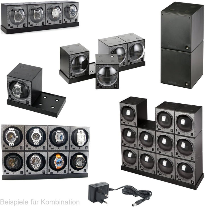 NEU: Uhrenbeweger Boxy Classic CARBON EDITION Single - Kollektion 2024