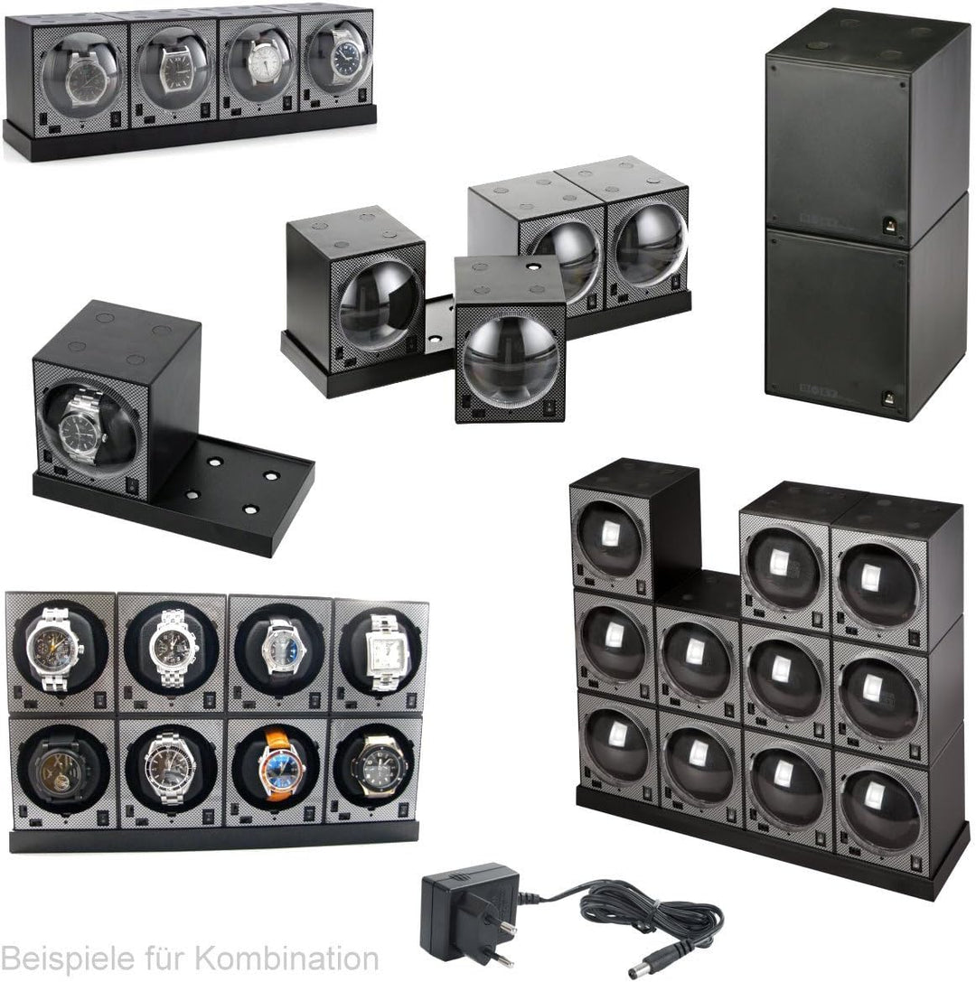 Beco Technic Uhrenbeweger Boxy Carbon Single 1 Classic - Modelljahr 2024