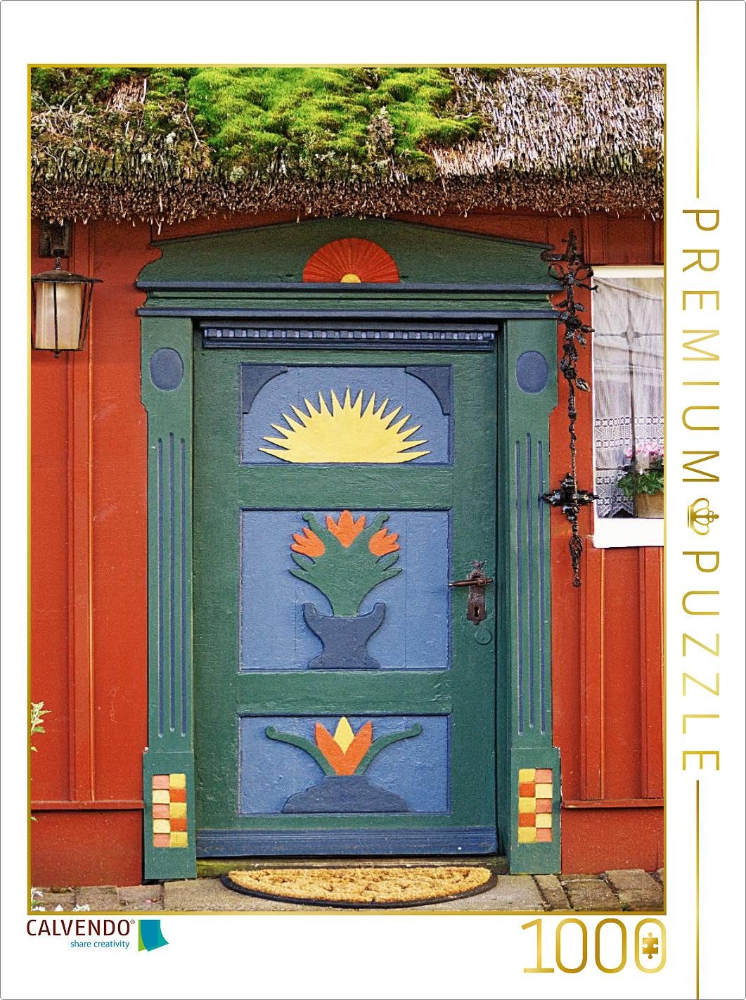 CALVENDO Puzzle Haustür in Prerow 1000 Teile Lege-Grösse 48 x 64 cm Foto-Puzzle Bild von Veronika Ri