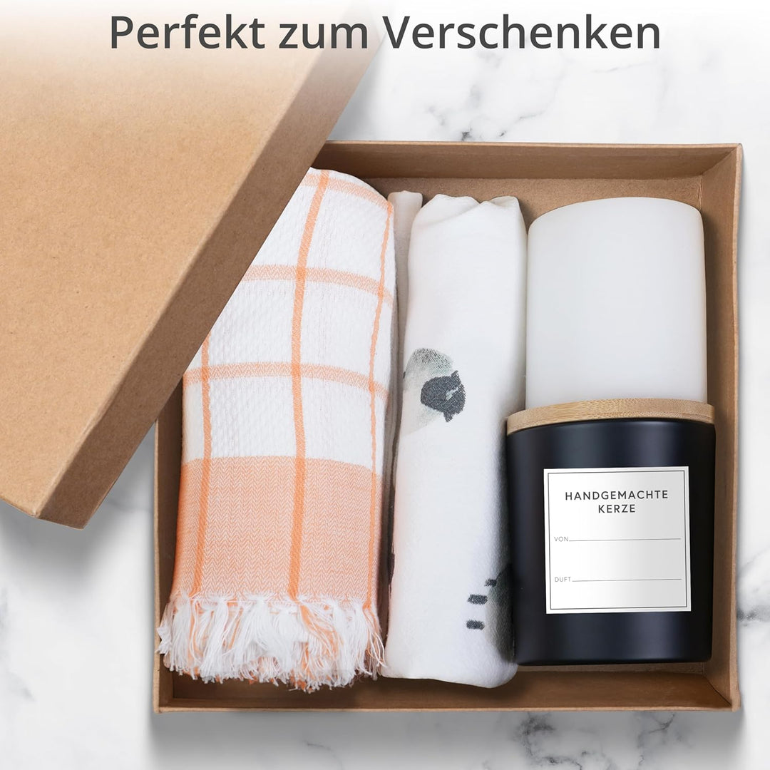 Winter Shore 270ml Kerzengläser with Deckel [12er-Pack] - Leere Teelichthalter Glas Schwarz Matt - K