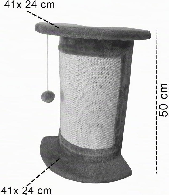 Bontoy Kratzecke Iris I 41 x 24 x 50 cm I für die Ecke I mit integriertem Spielball