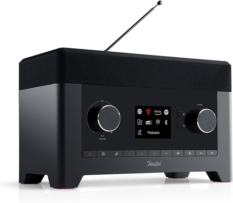 Teufel Radio 3SIXTY - Premium Digitalradio Bluetooth Lautsprecher, 360 Grad Sound, DAB+, Internetrad