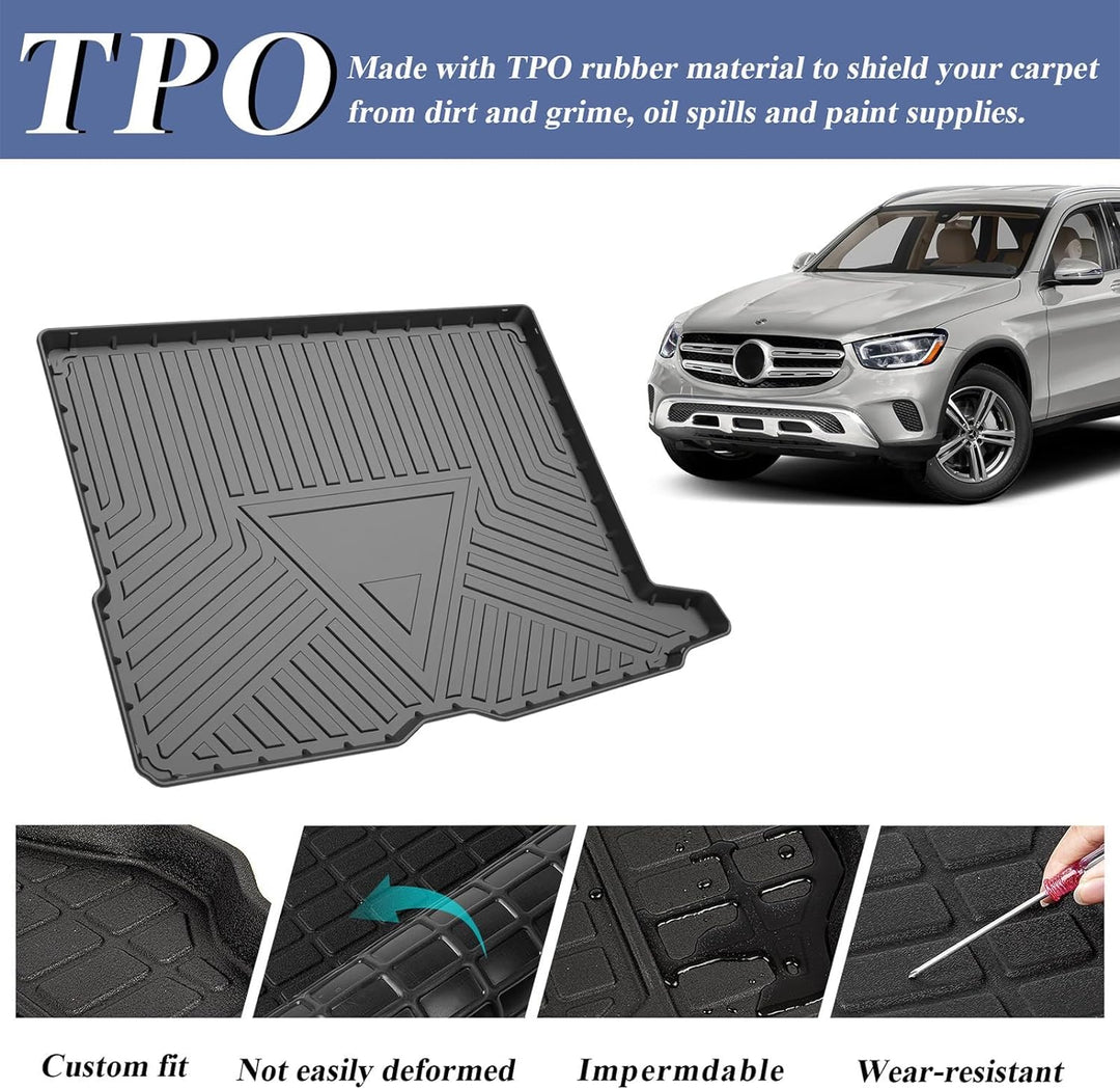 Psler Auto Allwetter Wasserdicht Protector Pad Hinten Cargo Liner Trunk Kofferraummatte für GLC 2016