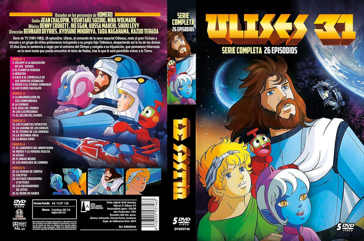 Ulises 31 dibujos anim.(5discos) - DVD