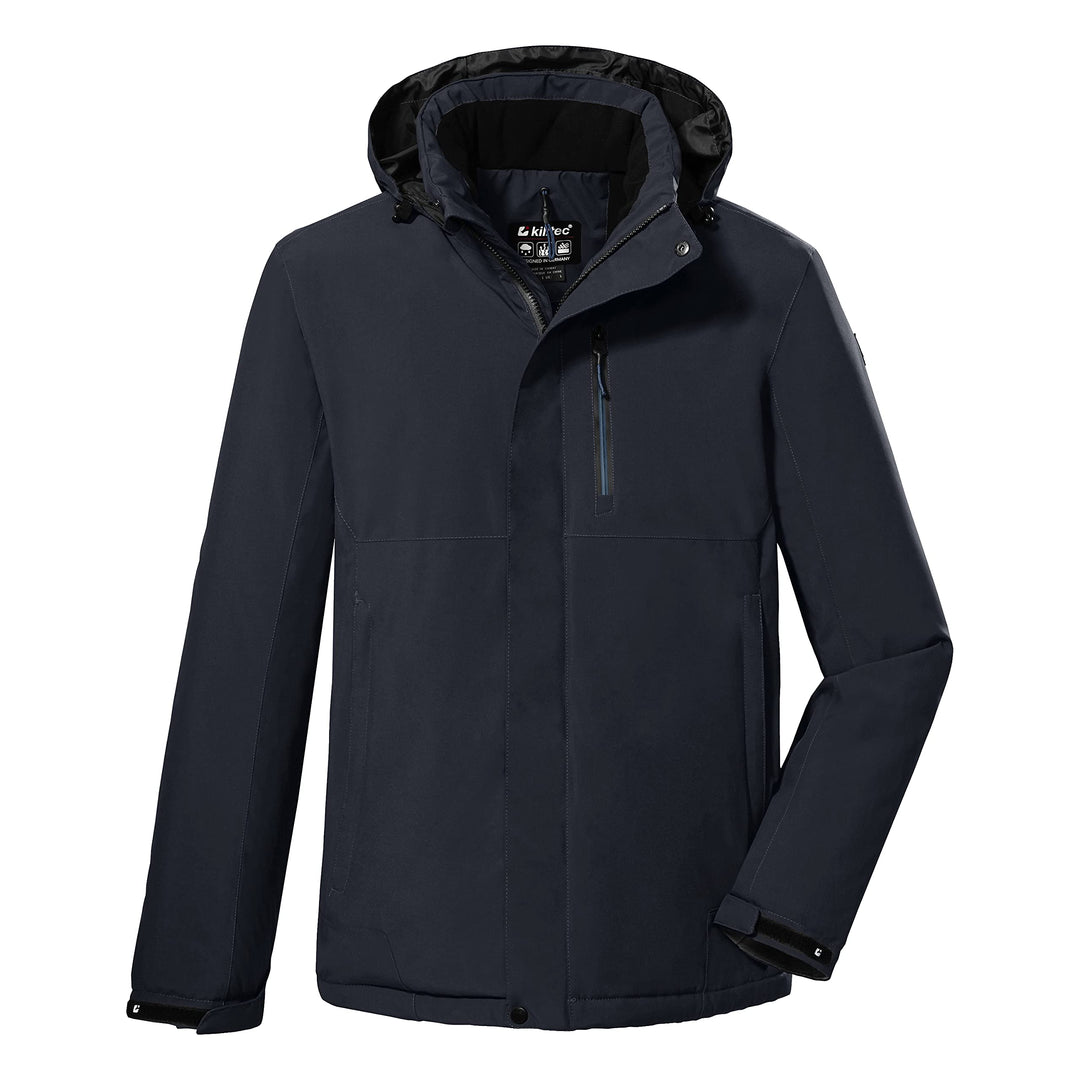 Killtec Herren Kow 68 Mn Jckt Outdoorjacke/Funktionsjacke mit einrollbarer Kapuze S dunkelnavy, S du