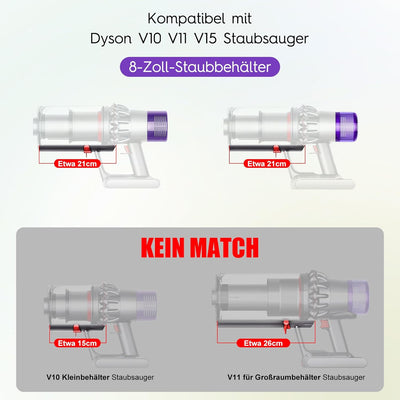 Big Bin Runner Ersatz für Dyson V10 V11 V15 SV12 SV14 SV15 SV22, Teilenummer 969835-01 Staubsauger S