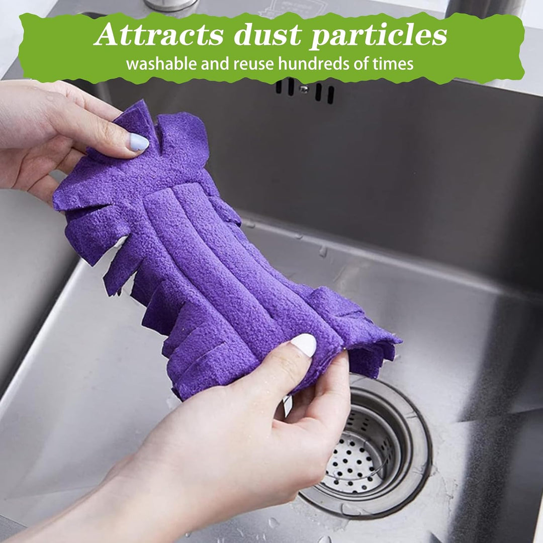6 Stück Staubmagnet Nachfüllpack, Wiederverwendbar für Staubmagnet Staubwedel Waschbar, super-absorb