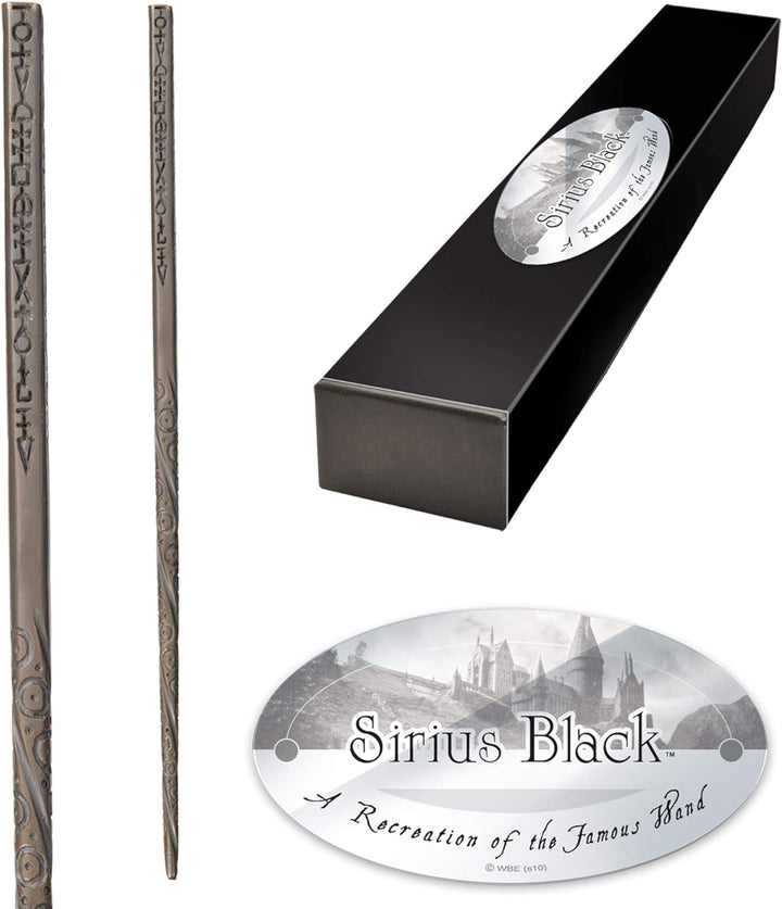 The Noble Collection - Sirius Black Character Wand - 15.5in (39cm) Harry Potter Wand with Name Tag -
