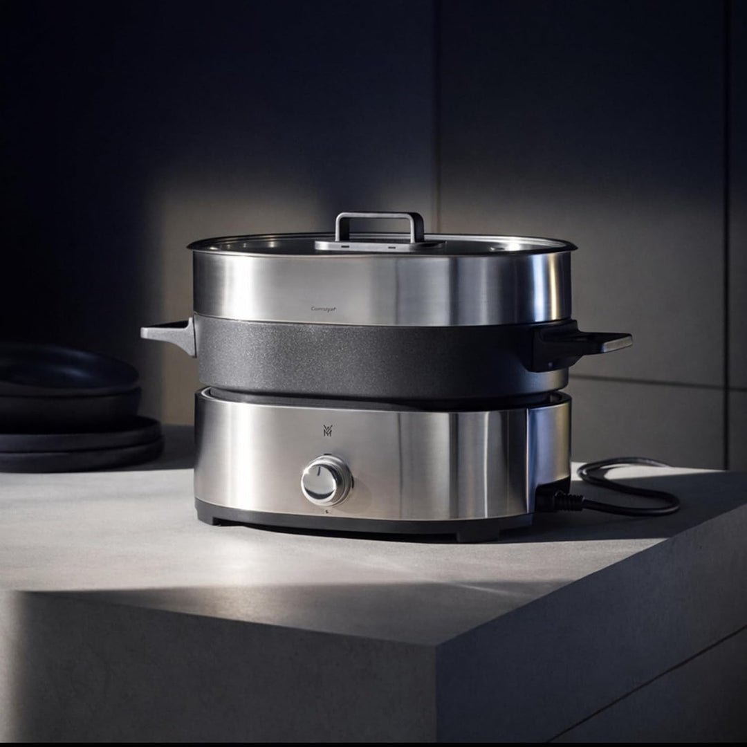 WMF Lono Hot Pot & Dampfgarer elektrisch 3,6l, chinesisches Fondue für 6 Personen, elektrische Dampf
