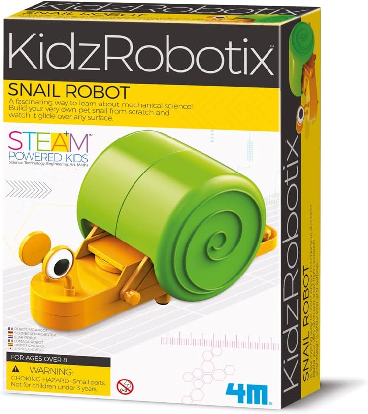 4M - KidzRobotix - Schnecken Roboter - Interaktives Lernen Experimentierkasten Lernspielzeug Robotik