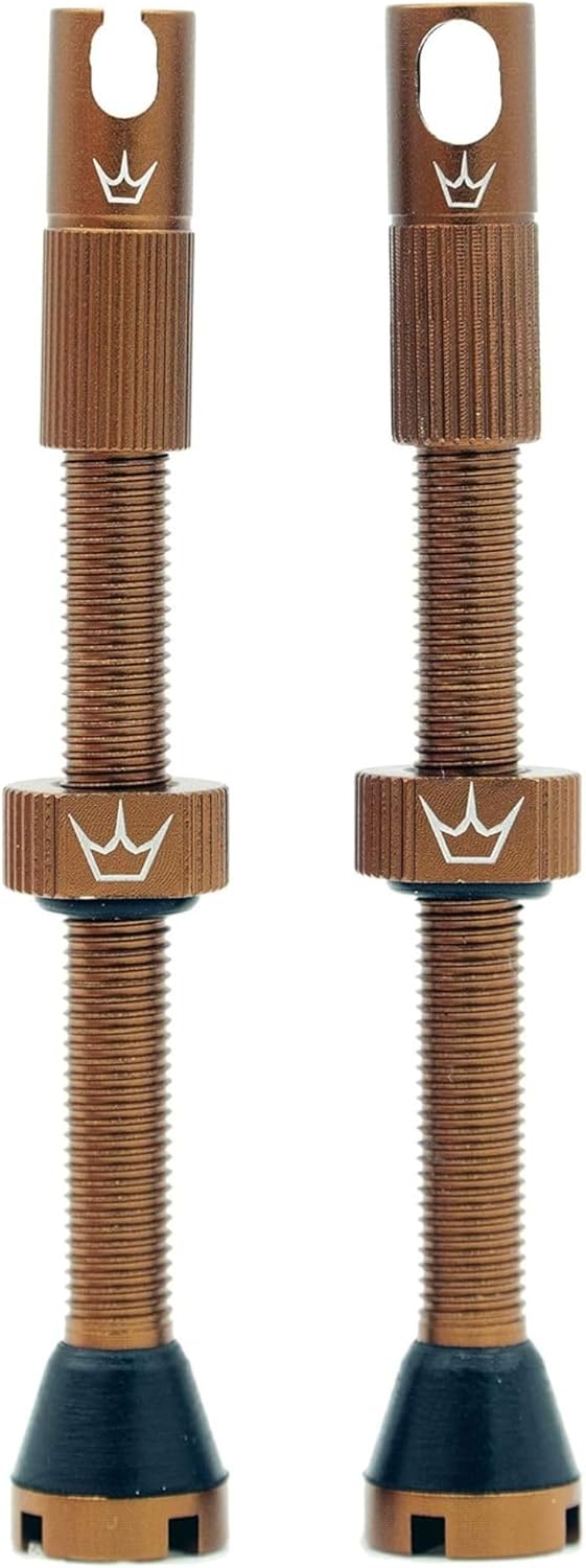 Peaty's XChris King (MK2) schlauchlose Ventile - Fahrradreifenventile 60 mm Braun, 60 mm Braun