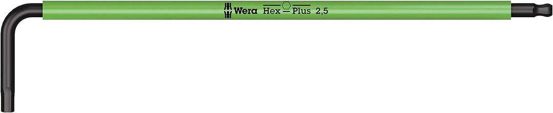 Wera 05073593001 950/9 Hex-Plus 1 SB Winkelschlüsselsatz, Mehrfarbig, metrisch, BlackLaser, 9-teilig