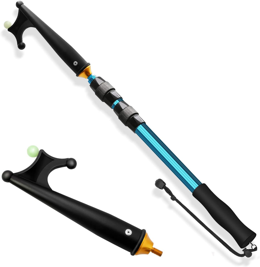 KOMCLUB Teleskop Bootshaken Aluminium Leichtgewicht Push Pole Mehrzweck 1,1-1.4M Ausziehbare Stange