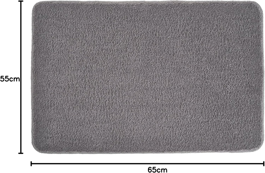 Meusch 2327901331 Badteppich Super Soft, 55 x 65 cm, anthrazit 55 x 65 cm Anthrazit, 55 x 65 cm Anth