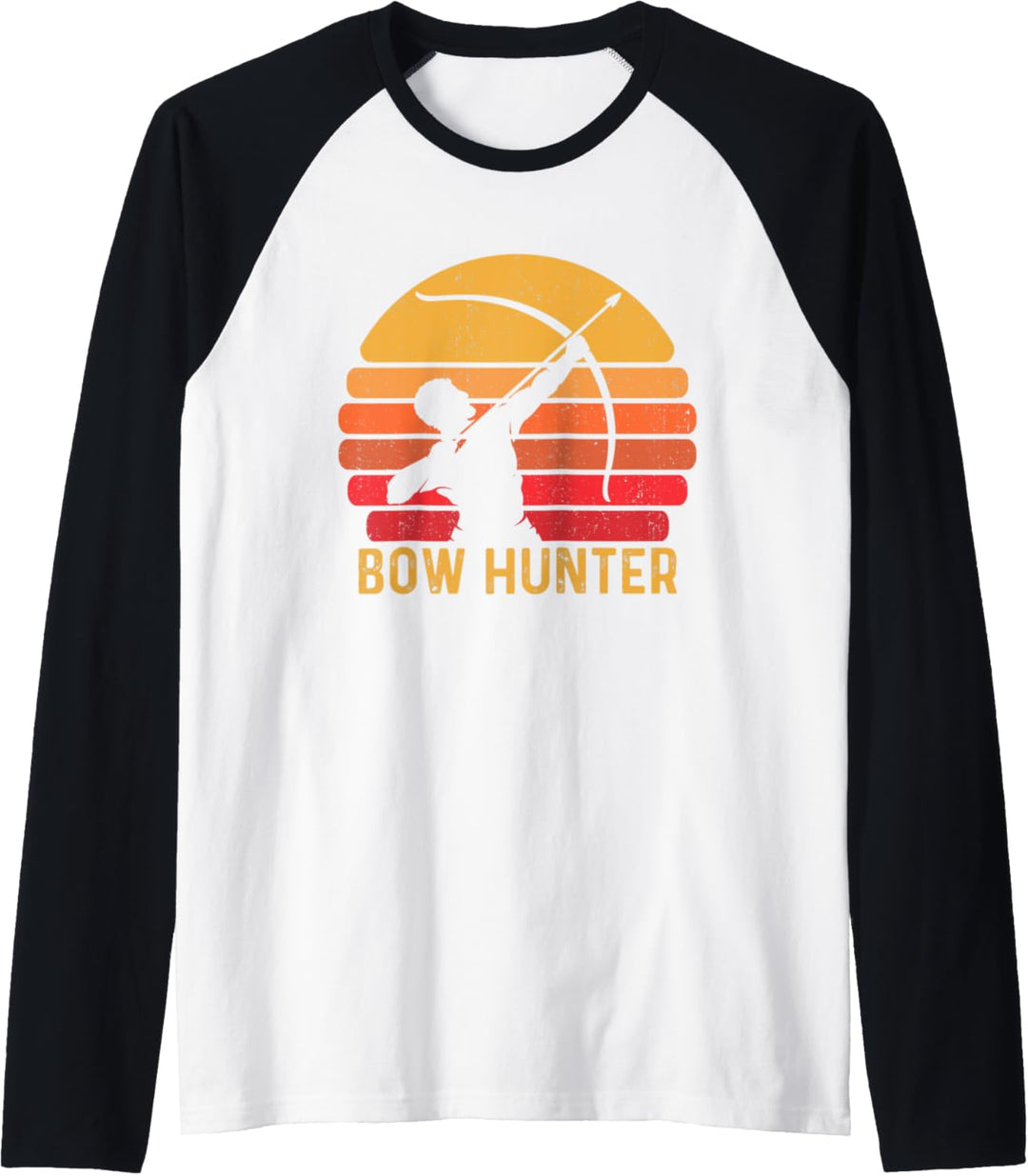 Retro Jäger Bogenschütze Bogen - Vintage Bogenschiessen Jagd Raglan