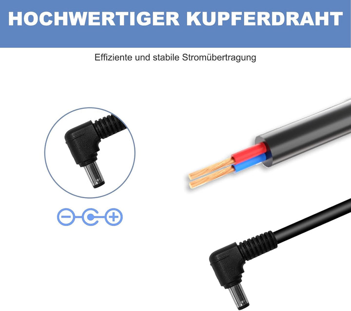 27V Ladegerät Kompatibel mit Levoit LVAC 200 Max/LVAC 300 Max Akku Staubsauger Ladekabel für Levoit