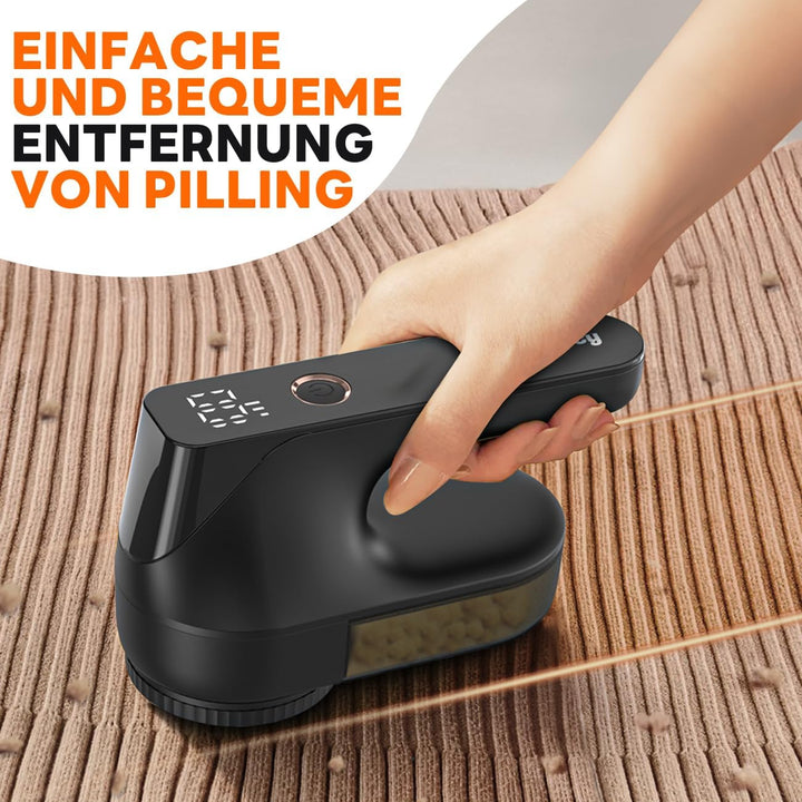 Fusselrasierer Elektrisch, Fusselentferner für 3 Einstellbaren Leistungsstufen, 6-Klingen-Kopf Fusse