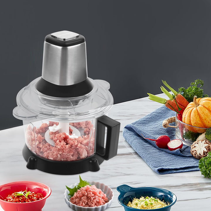 Elektrischer Küchenhacker 220V 5L Multizerkleinerer, Food Processor mit 5L Edelstahlbehälter und 4 s