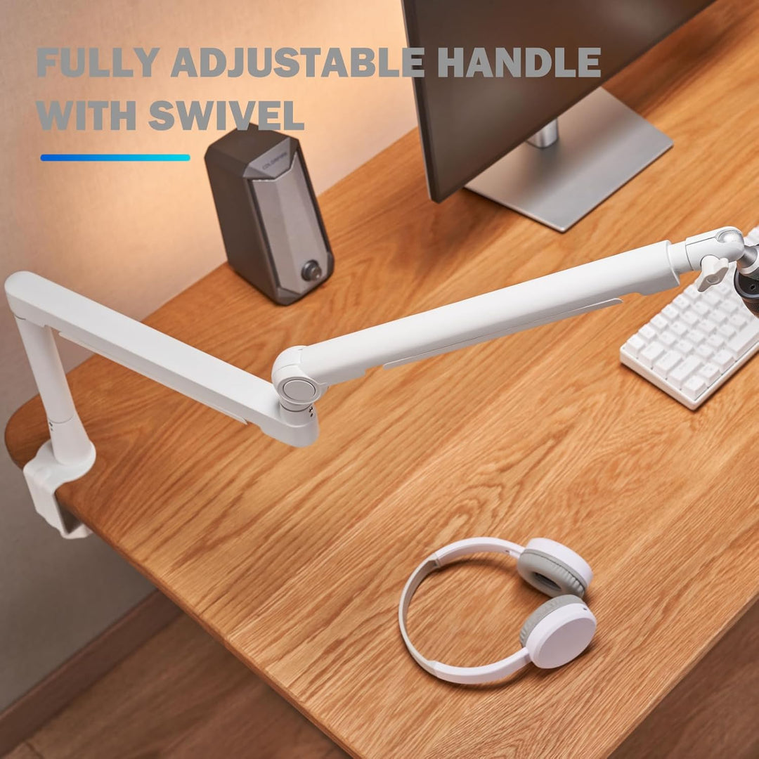 THRONMAX Twist S6 Mikrofonarm, Low-Profile-Mikrofonständer mit Kabelmanagement, Tischklemme, Vielsei