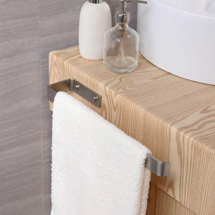JS Handtuchhalter Handtuchstange Edelstahl Gebürstet Wandmontage und Schrankmontage für Bad und Küch