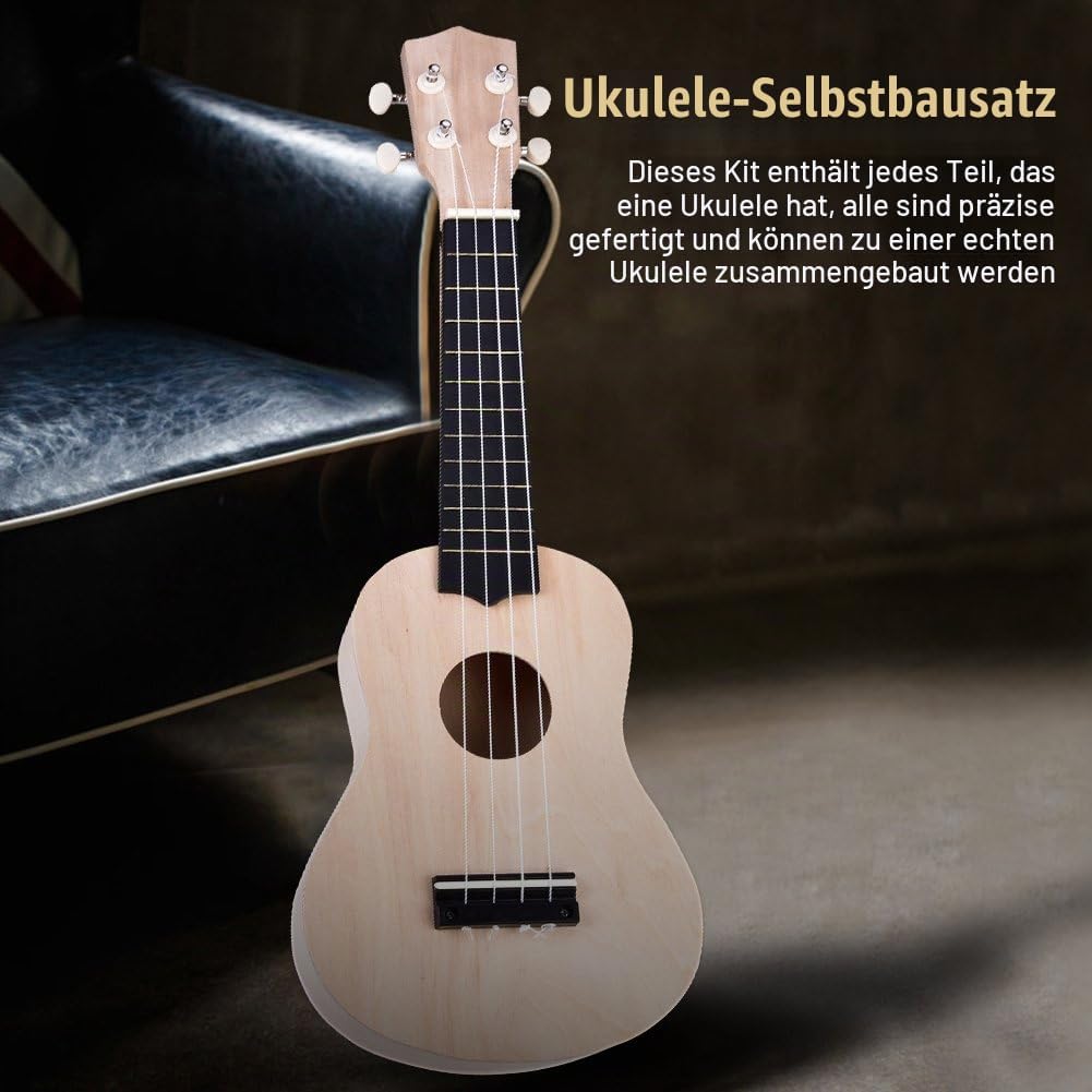 21 Zoll Ukulelen Sopran Ukelele Bausatz DIY Kit Professional Hawaii Kleine Gitarrenpackung Kleine Ha